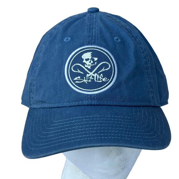 Blue Skull Salt Life Men's Hat - Picture 1 of 6
